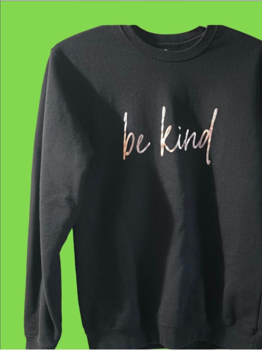 4/$25 Deal! Be Kind Black Crewneck Sweatshirt